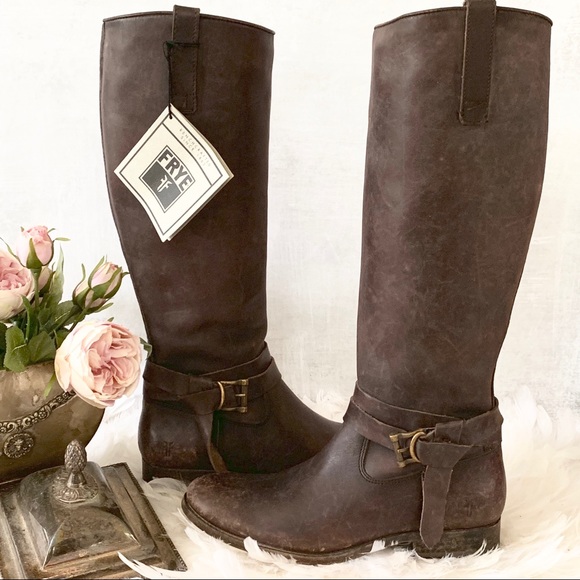 🎉HP🎉Frye Melissa Knotted Tall Brown Stonewashed - Picture 4 of 8